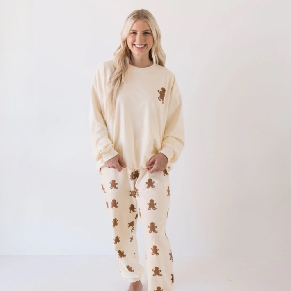 Forever French Adult Sweat Set Gingerbread